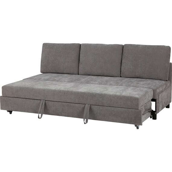 ベッドタイプ 3人用ソファ 布張りタイプ(ノアーク3 DGY) 8枚目画像