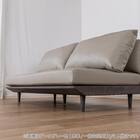 肘無し3人掛けソファ 本革(一部合成皮革)タイプ(KKS04 A-DGY)【島忠ホームズ商品】 14枚目画像