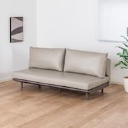 肘無し3人掛けソファ 本革(一部合成皮革)タイプ(KKS04)【島忠ホームズ商品】