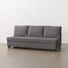 ベッドタイプ 3人用ソファ 布張りタイプ(ノアーク3 撥水加工 DGY) 1枚目画像