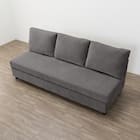 ベッドタイプ 3人用ソファ 布張りタイプ(ノアーク3 撥水加工 DGY) 7枚目画像