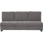 ベッドタイプ 3人用ソファ 布張りタイプ(ノアーク3 撥水加工 DGY) 8枚目画像