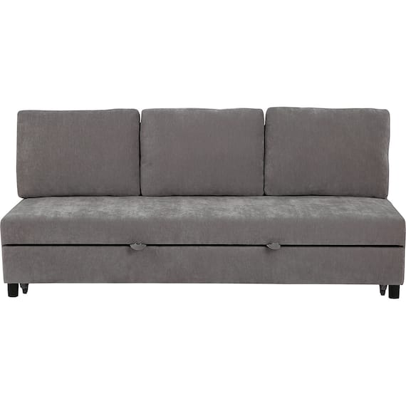 ベッドタイプ 3人用ソファ 布張りタイプ(ノアーク3 撥水加工 DGY) 8枚目画像