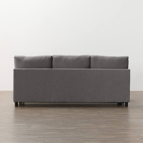 ベッドタイプ 3人用ソファ 布張りタイプ(ノアーク3 撥水加工 DGY) 11枚目画像