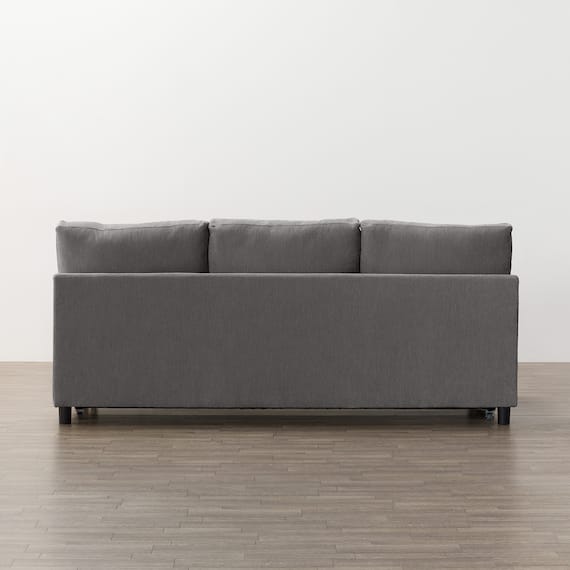 ベッドタイプ 3人用ソファ 布張りタイプ(ノアーク3 撥水加工 DGY) 11枚目画像