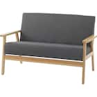 コンパクトソファ 布張りタイプ (KP511 GY) 2枚目画像