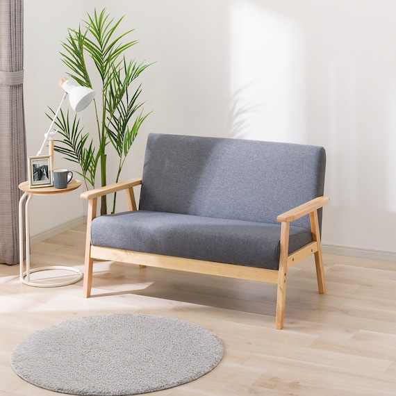 コンパクトソファ 布張りタイプ (KP511 GY) 8枚目画像