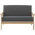 コンパクトソファ 布張りタイプ (KP511 GY) 3枚目画像