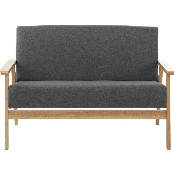 コンパクトソファ 布張りタイプ (KP511 GY) 3枚目画像