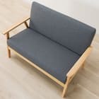 コンパクトソファ 布張りタイプ (KP511 GY) 12枚目画像