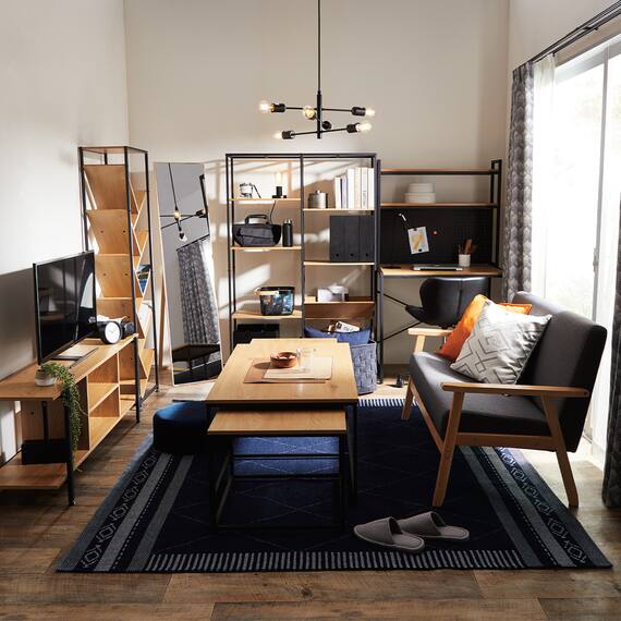 コンパクトソファ 布張りタイプ (KP511 GY) 11枚目画像