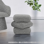 スツール 布張りタイプ (WY01 LGY)