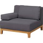 1人掛けソファ 布張りタイプ(SK8651 GY) 1枚目画像