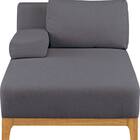 カウチソファ 布張りタイプ(SK8651 GY) 2枚目画像