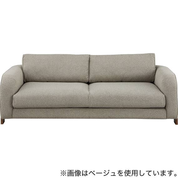 3人掛けソファ 布張りタイプ(MF01 GY) 2枚目画像