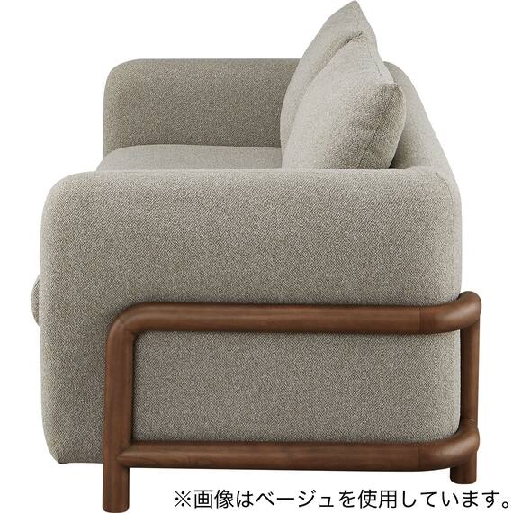 3人掛けソファ 布張りタイプ(MF02 GY) 4枚目画像