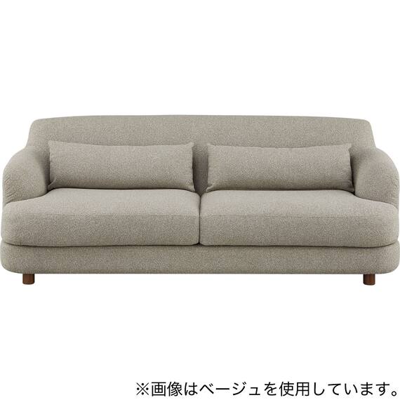 3人掛けソファ 布張りタイプ(MF03 GY) 2枚目画像