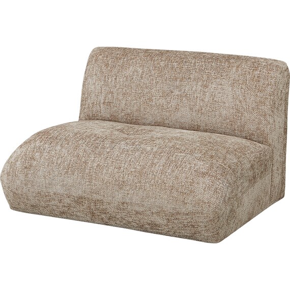 アームレス1人掛けソファ 布張りタイプ(MF04 BE) 1枚目画像