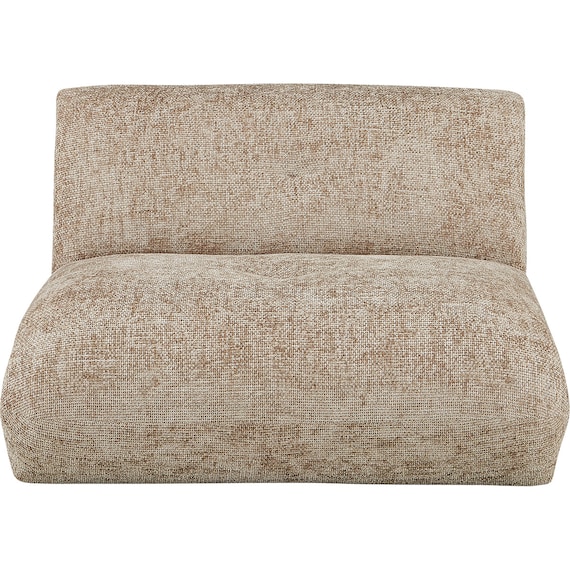 アームレス1人掛けソファ 布張りタイプ(MF04 BE) 2枚目画像