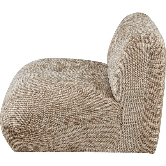 アームレス1人掛けソファ 布張りタイプ(MF04 BE) 3枚目画像