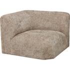 コーナー1人掛けソファ 布張りタイプ(MF04 BE) 1枚目画像