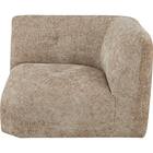 コーナー1人掛けソファ 布張りタイプ(MF04 BE) 3枚目画像