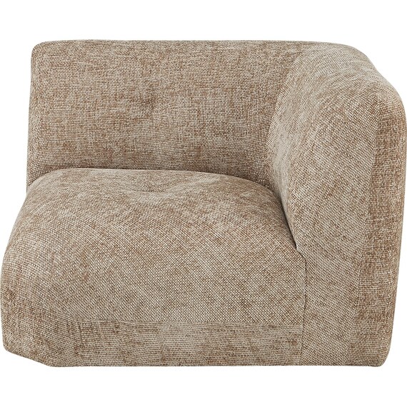 コーナー1人掛けソファ 布張りタイプ(MF04 BE) 3枚目画像