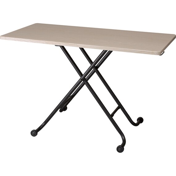 昇降センターテーブル (ライザN GW/BK) 1枚目画像