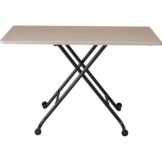 昇降センターテーブル (ライザN GW/BK) 2枚目画像