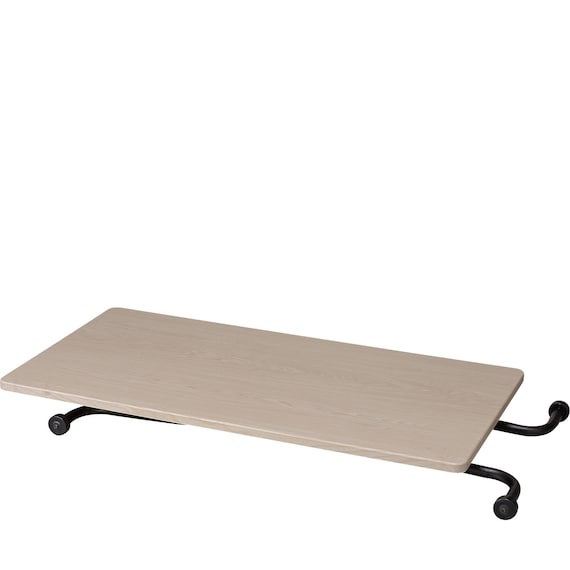 昇降センターテーブル (ライザN GW/BK) 4枚目画像