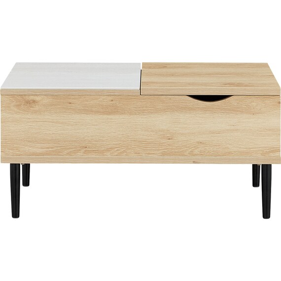 天板昇降テーブル(OD01 80 LBR/WH) 2枚目画像