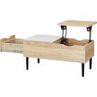 天板昇降テーブル(OD01 80 LBR/WH) 8枚目画像