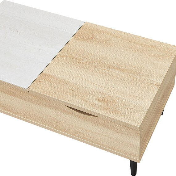 天板昇降テーブル(OD01 80 LBR/WH) 11枚目画像