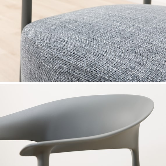 アクセントチェア (UR001 25K DGY/GY) 6枚目画像