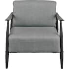 1人掛けカジュアルソファ 布張りタイプ (モチファ MZ03 GY) 8枚目画像