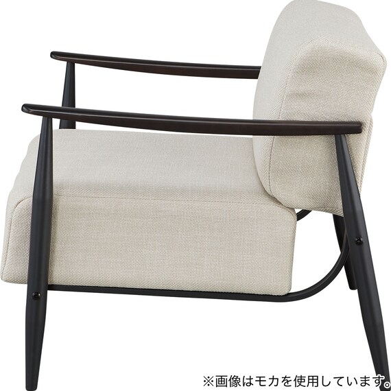 1人掛けカジュアルソファ 布張りタイプ (モチファ MZ03 GY) 9枚目画像
