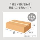 2人掛けカジュアルソファ 布張りタイプ (モチファ MZ03 GY) 4枚目画像