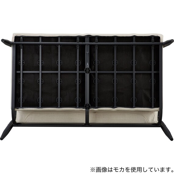 2人掛けカジュアルソファ 布張りタイプ (モチファ MZ03 GY) 11枚目画像