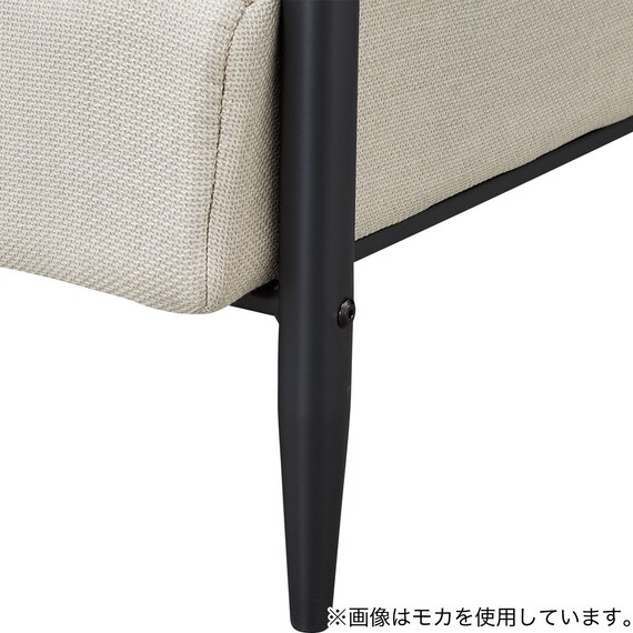 2人掛けカジュアルソファ 布張りタイプ (モチファ MZ03 GY) 12枚目画像