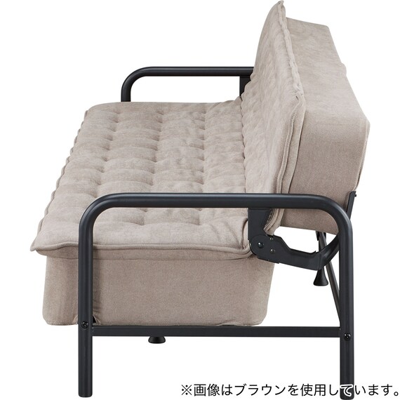 ソファベッド 布張りタイプ (モチファ MZ01 肘あり DGY) 10枚目画像