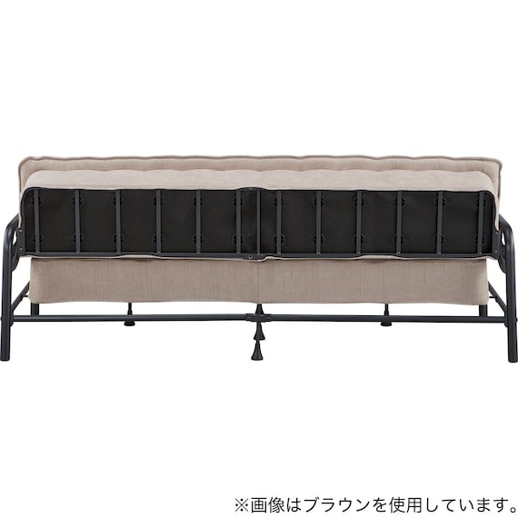 ソファベッド 布張りタイプ (モチファ MZ01 肘あり DGY) 11枚目画像