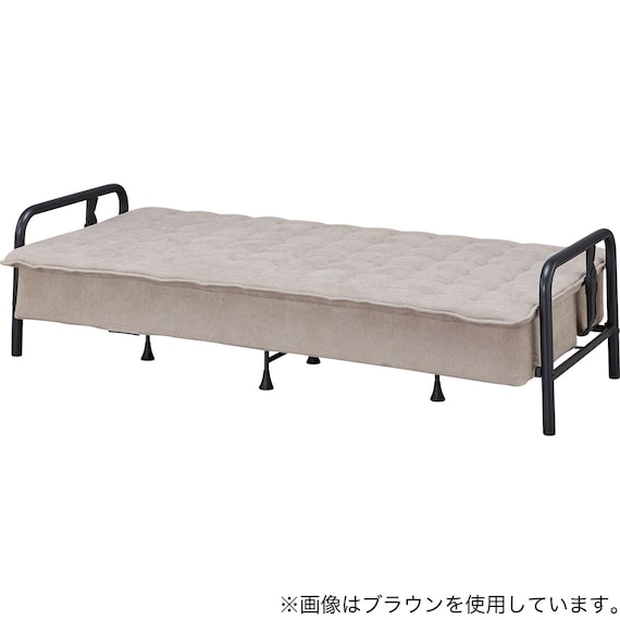 ソファベッド 布張りタイプ (モチファ MZ01 肘あり DGY) 12枚目画像