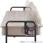 ソファベッド 布張りタイプ (モチファ MZ01 肘あり DGY) 15枚目画像