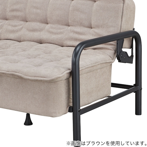 ソファベッド 布張りタイプ (モチファ MZ01 肘あり DGY) 16枚目画像