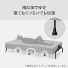 ソファベッド 布張りタイプ (モチファ MZ02 肘なし LGY) 4枚目画像