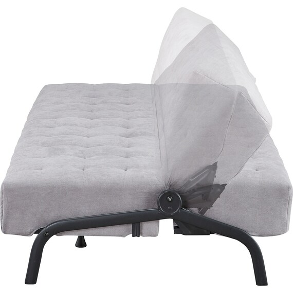 ソファベッド 布張りタイプ (モチファ MZ02 肘なし LGY) 15枚目画像