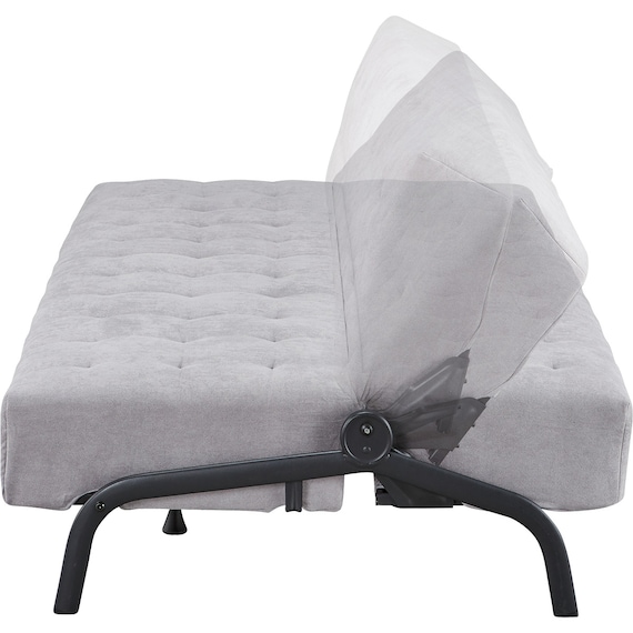 ソファベッド 布張りタイプ (モチファ MZ02 肘なし LGY) 15枚目画像