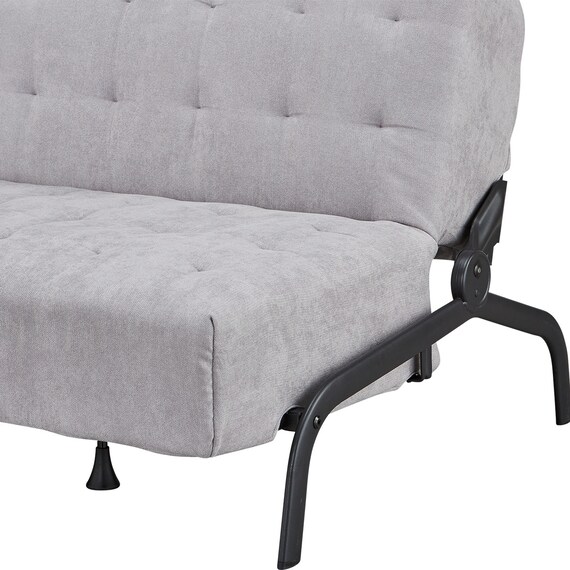 ソファベッド 布張りタイプ (モチファ MZ02 肘なし LGY) 16枚目画像