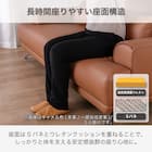 3人掛けソファ 本革タイプ(KKS06 B-CA)【島忠ホームズ商品】 4枚目画像