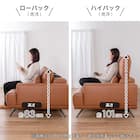 3人掛けソファ 本革タイプ(KKS06 B-CA)【島忠ホームズ商品】 9枚目画像